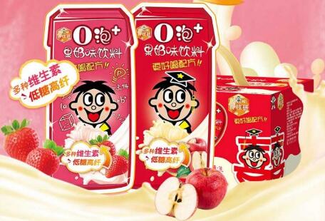 不知道喝点啥？来瓶旺旺O泡+果奶味饮料吧~